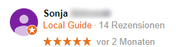 Bewertung Sonja
